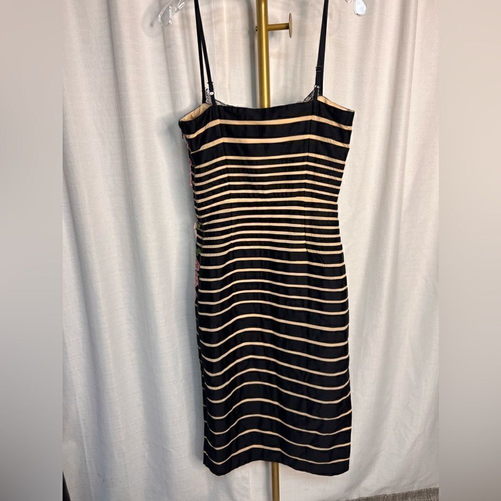 Maeve x Anthropologie Striped Floral Appliqué Midi Dress - Picture 6 of 10